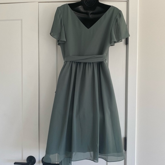 NWT Revelry Beautiful Eucalyptus Cocktail Dress - Picture 2 of 9